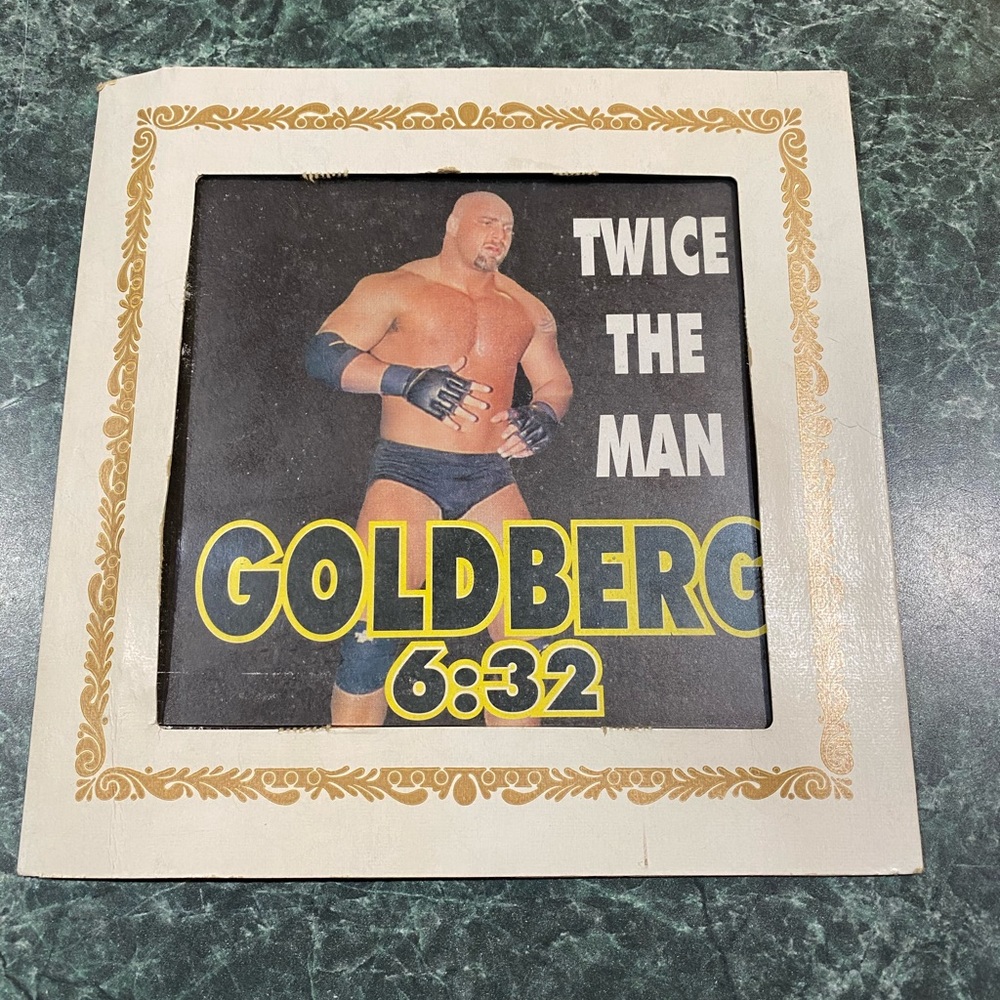 WCW GOLDBERG 6:32 “Twice The Man” Carnival Glass